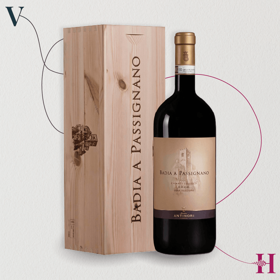 Badia a Passignano Jeroboam 3 L in cassa originale di legno – Antinori – 2012
