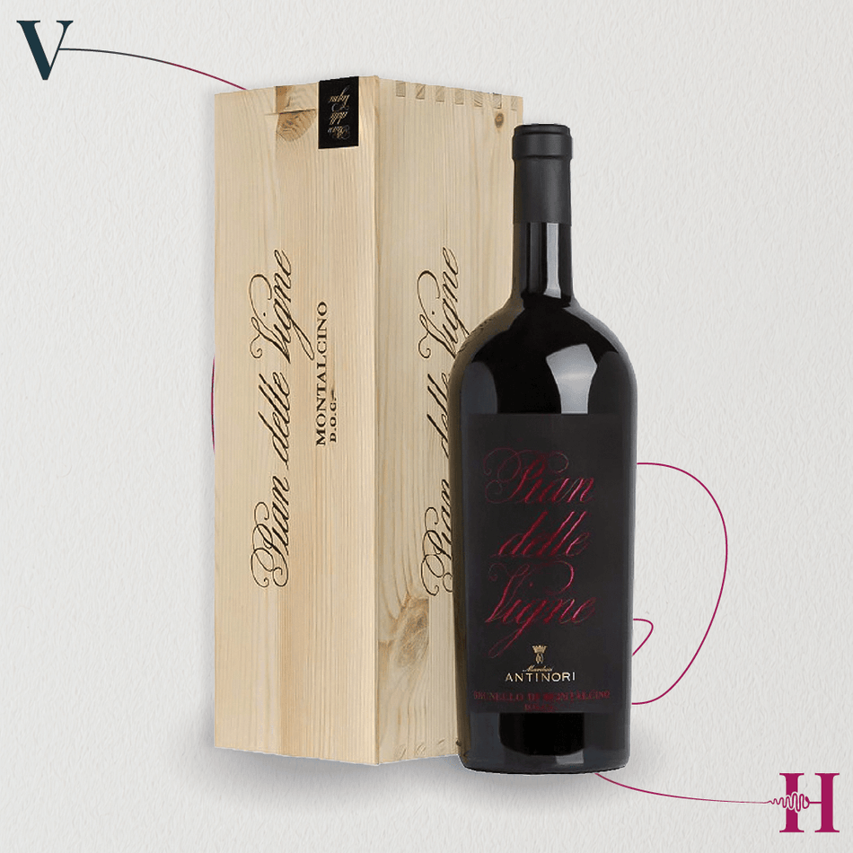 Pian delle Vigne Jeroboam 3 L in cassa originale di legno – Antinori – 2012