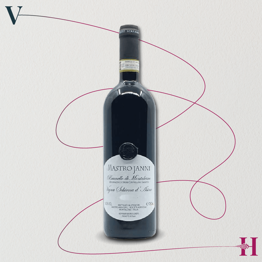 Brunello Schiena D'Asino cassa originale in legno da 6 bottiglie – Mastrojanni – 2016