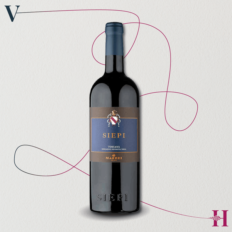 Siepi cassa originale in legno da 6 bottiglie – Mazzei – 2021